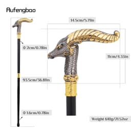 Yellow Black Dragon Luxury Fashion Walking Stick for Party Decorative Cane Elegant Crosier Knob Walking Stick 93cm