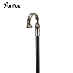 Silvery Vintage Umbrella Handle Walking Stick Classic Gentlemen Decorative Party Cospaly Fashionable Walking Cane Crutches 93cm