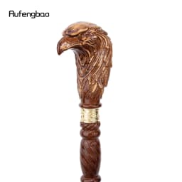 Brown Eagle Head Wooden Fashion Walking Stick Decorative Stick Cane Halloween for Cosplay and Parties, for Cosplay & Party 93cm