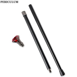 Detachable Silver Shiny Faceted Diamond Top Walking Cane 10 Colors Cosplay Party Prop for Men And Women Decorative Walking Stick