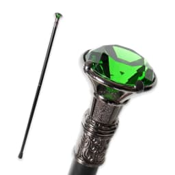 Detachable Silver Shiny Faceted Diamond Top Walking Cane 10 Colors Cosplay Party Prop for Men And Women Decorative Walking Stick