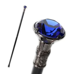 Detachable Silver Shiny Faceted Diamond Top Walking Cane 10 Colors Cosplay Party Prop for Men And Women Decorative Walking Stick