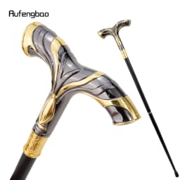 Golden Black Flowing Lines Eagle Luxury Fashion Cosplay  Stick Party Decorative Cane Elegant Crosier Knob Walking Stick 92cm