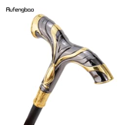 Golden Black Flowing Lines Eagle Luxury Fashion Cosplay  Stick Party Decorative Cane Elegant Crosier Knob Walking Stick 92cm
