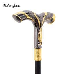 Golden Black Flowing Lines Eagle Luxury Fashion Cosplay  Stick Party Decorative Cane Elegant Crosier Knob Walking Stick 92cm