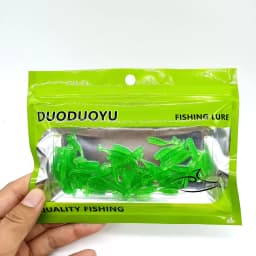 DUODUOYU 50PCS Small fishing paddle tail soft bait 25mm/35mm Isca Artificial jig mini little fish bait fishing multicolor Tackle