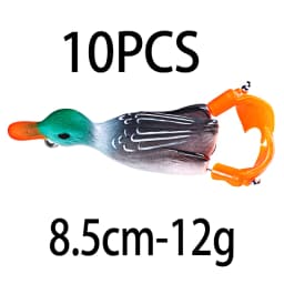 12g 8.5cm Duck Fishing Lure Ducking Fishing Frog Lure Artificial Bait Duckling 3D Eyes Fishing Baits Bass Carp Pike Fishing