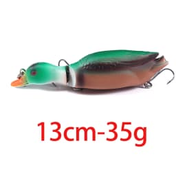 12g 8.5cm Duck Fishing Lure Ducking Fishing Frog Lure Artificial Bait Duckling 3D Eyes Fishing Baits Bass Carp Pike Fishing
