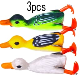 12g 8.5cm Duck Fishing Lure Ducking Fishing Frog Lure Artificial Bait Duckling 3D Eyes Fishing Baits Bass Carp Pike Fishing