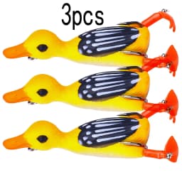 12g 8.5cm Duck Fishing Lure Ducking Fishing Frog Lure Artificial Bait Duckling 3D Eyes Fishing Baits Bass Carp Pike Fishing