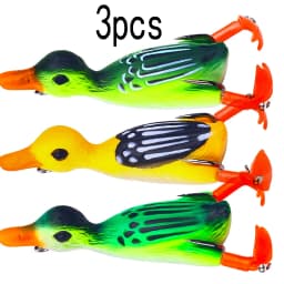 12g 8.5cm Duck Fishing Lure Ducking Fishing Frog Lure Artificial Bait Duckling 3D Eyes Fishing Baits Bass Carp Pike Fishing