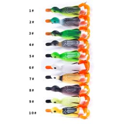 12g 8.5cm Duck Fishing Lure Ducking Fishing Frog Lure Artificial Bait Duckling 3D Eyes Fishing Baits Bass Carp Pike Fishing