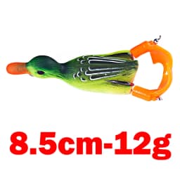 12g 8.5cm Duck Fishing Lure Ducking Fishing Frog Lure Artificial Bait Duckling 3D Eyes Fishing Baits Bass Carp Pike Fishing