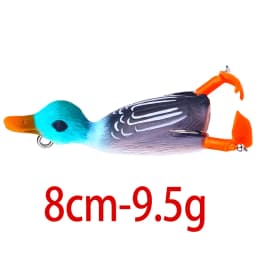 12g 8.5cm Duck Fishing Lure Ducking Fishing Frog Lure Artificial Bait Duckling 3D Eyes Fishing Baits Bass Carp Pike Fishing
