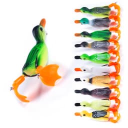 12g 8.5cm Duck Fishing Lure Ducking Fishing Frog Lure Artificial Bait Duckling 3D Eyes Fishing Baits Bass Carp Pike Fishing