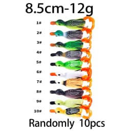 12g 8.5cm Duck Fishing Lure Ducking Fishing Frog Lure Artificial Bait Duckling 3D Eyes Fishing Baits Bass Carp Pike Fishing