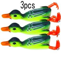 12g 8.5cm Duck Fishing Lure Ducking Fishing Frog Lure Artificial Bait Duckling 3D Eyes Fishing Baits Bass Carp Pike Fishing