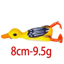 12g 8.5cm Duck Fishing Lure Ducking Fishing Frog Lure Artificial Bait Duckling 3D Eyes Fishing Baits Bass Carp Pike Fishing