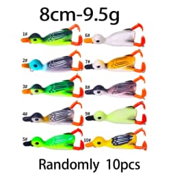 12g 8.5cm Duck Fishing Lure Ducking Fishing Frog Lure Artificial Bait Duckling 3D Eyes Fishing Baits Bass Carp Pike Fishing