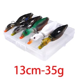 12g 8.5cm Duck Fishing Lure Ducking Fishing Frog Lure Artificial Bait Duckling 3D Eyes Fishing Baits Bass Carp Pike Fishing