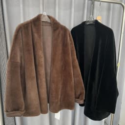 Women Maxi Faux Fur Coats Mid Length Coat Elegant Splice Thick Warm Full Sleeve Open Stitch Loose Mom Autumn Winter Streetwear