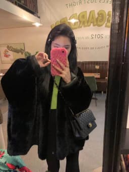 Women Maxi Faux Fur Coats Mid Length Coat Elegant Splice Thick Warm Full Sleeve Open Stitch Loose Mom Autumn Winter Streetwear
