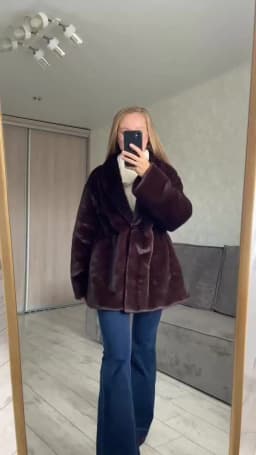 Fashion Mixed Color Lapel Collar Woman Long Coat Elegant Full Sleeve Loose Overcoat New Winter Lady High Street Faux Fur Jacket