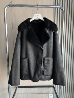 ETJ 2025 Fall/Winter New Arrival Women's ZW Series Double-Sided Collar Oversized Long-Sleeve Jacket Warm Coat 3548246