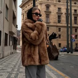 PUAL Luxury Brand Fashion Women Yellow Striped Faux Fur Jacket Coat Chic Girls 2025 Winter Oversized Warm Outerwear Overcoat