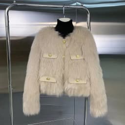 Women's Small fragrant style Fur Coat 2026 Autumn/Winter New Imitation Fox Fur Coats Fashion Korean Edition Thick Short Outwear