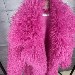 DEAT 2026 Autumn Winter New Fashion Beach Wool Faux Fur Coat For Women Suit Collar Solid Color Long Overcoat Female 11A07448