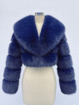 ZADORIN Trend Fur Top New Cropped Faux Fur Coat Woman Clothing Furry Faux Fur Jacket Winter Coats for Woman Outerwears Top Mujer