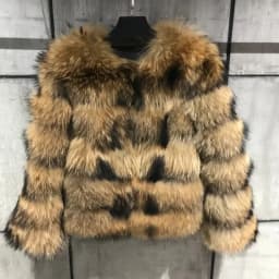 Asian Size Women Fake Raccoon Fur Jacket Autumn Winter Faux Fur Fox Coats Short Coat Furry Outerwear Elegant Thick Warm Coats