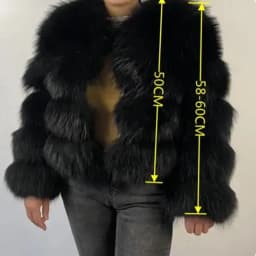 Asian Size Women Fake Raccoon Fur Jacket Autumn Winter Faux Fur Fox Coats Short Coat Furry Outerwear Elegant Thick Warm Coats