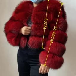 Asian Size Women Fake Raccoon Fur Jacket Autumn Winter Faux Fur Fox Coats Short Coat Furry Outerwear Elegant Thick Warm Coats