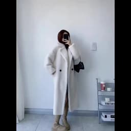 Winter Jacket Women Long Coat Wool Woven Fabric Thick Warm Outerwear Oversize Fashion Streetwear Teddy Bear Coats