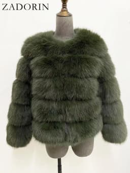 ZADORIN S-6XL Mink Coat Winter Black White Faux Fur Coat Woman Elegant Fluffy Faux Fur Jacket Top Short Fur Coats Woman Clothing