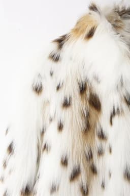 Women's faux fur coat Fall-Winter 2024 new animal-print faux fur top jacket Noble and elegant women's Coat Top