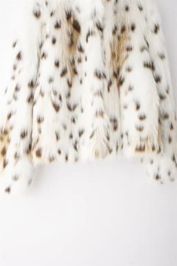 Women's faux fur coat Fall-Winter 2024 new animal-print faux fur top jacket Noble and elegant women's Coat Top