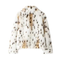 Women's faux fur coat Fall-Winter 2024 new animal-print faux fur top jacket Noble and elegant women's Coat Top