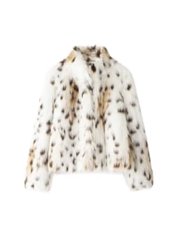 Women's faux fur coat Fall-Winter 2024 new animal-print faux fur top jacket Noble and elegant women's Coat Top