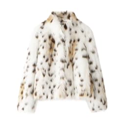 Women's faux fur coat Fall-Winter 2024 new animal-print faux fur top jacket Noble and elegant women's Coat Top