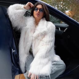 Neo Mint 2024 Winter Furry Faux Fur Coat Long Women Luxury Brand Tassels Fluffy Fur Jacket Female Streetwear Super Warm Overcoat
