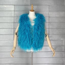 LANMREM 2026 Autumn Winter Eco-Friendly Fur Women's Vest Artificial Fur Lamb Wool Warm Sleeveless Coat Fashion Clothing 2DB4926