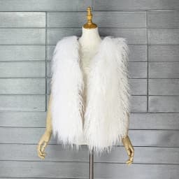 LANMREM 2026 Autumn Winter Eco-Friendly Fur Women's Vest Artificial Fur Lamb Wool Warm Sleeveless Coat Fashion Clothing 2DB4926