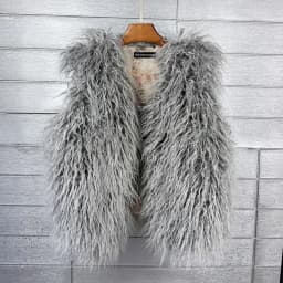 LANMREM 2026 Autumn Winter Eco-Friendly Fur Women's Vest Artificial Fur Lamb Wool Warm Sleeveless Coat Fashion Clothing 2DB4926