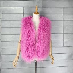 LANMREM 2026 Autumn Winter Eco-Friendly Fur Women's Vest Artificial Fur Lamb Wool Warm Sleeveless Coat Fashion Clothing 2DB4926