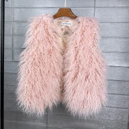 LANMREM 2026 Autumn Winter Eco-Friendly Fur Women's Vest Artificial Fur Lamb Wool Warm Sleeveless Coat Fashion Clothing 2DB4926