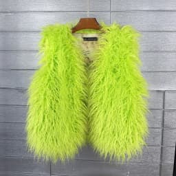 LANMREM 2026 Autumn Winter Eco-Friendly Fur Women's Vest Artificial Fur Lamb Wool Warm Sleeveless Coat Fashion Clothing 2DB4926