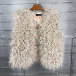 LANMREM 2026 Autumn Winter Eco-Friendly Fur Women's Vest Artificial Fur Lamb Wool Warm Sleeveless Coat Fashion Clothing 2DB4926